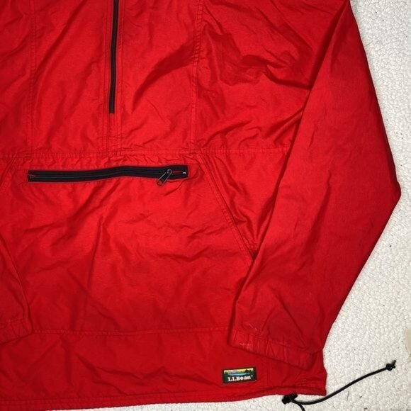 Vintage L.L. Bean Red Anorak Jacket: Size Large - Picture 6 of 11